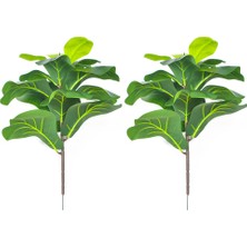 Adet Yapay Fiddle Leaf Incir Ağacı 19.6 Inç Sahte Bitkiler Ficus Bush Yeşillik Düğün Avlu Dış Dekorasyon Için (Yurt Dışından)