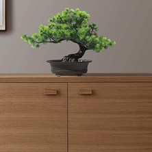 Ev Ofis Kapalı Dekor Için Yapay Japon Ardıç Bonsai Ağacı Yüksekliği 9.5 Inç (Yurt Dışından)