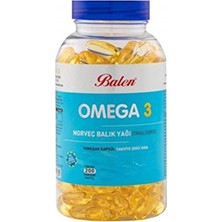 Balen Omega 3 Norveç Balık Yağı  200 Kapsül