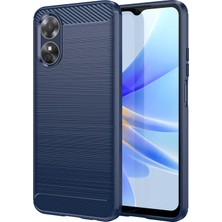 Hongshou Oppo A17 Fırçalanmış Doku Karbon Fiber Tpu Tefon Kasası Için (Yurt Dışından)