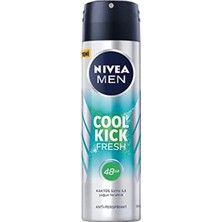 Nivea Men Erkek Sprey Deodorant Cool Kick Fresh 48 Saat Anti-Perspirant Koruma (150 Ml)