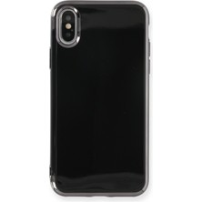 Kılıf Evrenim Apple iPhone x Kılıf Ikon Silikon - Siyah