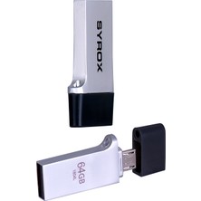 Syrox OTG64 Micro USB + USB Flash Bellek Otg 64GB
