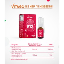 Vitago B12 Prometilkobalamin Vitamin Içeren 10 ml Oral Sprey