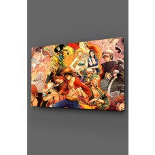 Karışık Anime Karakterler Cam Tablo