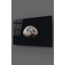 Taulart Ayın Diğer Yüzü Cam Tablo