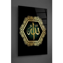 Taulart Allah Yazılı Dikey Cam Tablo