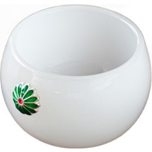SLD Beyaz Porselen Yeşim Çay Bardağı Büyük Kalınlaşmış Cam (Yurt Dışından)