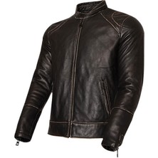 Vexo Siyah Vintage Deri Motosiklet Mont XL Üstün Koruma ve Şıklık İçin Tasarlandı