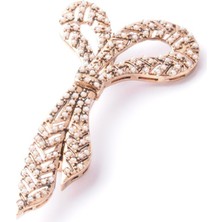 PIERPARIS Broş Yıldız Otantik Desenli Bronz Kristal Taşlı