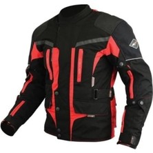 Prosev 7152 Uzun Kırmızı Motosiklet Mont