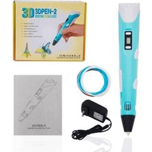 Space Shop 3 Boyutlu Yazıcı 3D Pen Baskı Kalemi - Full Set - Mavi