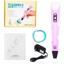 Space Shop 3 Boyutlu Yazıcı 3D Pen Baskı Kalemi - Full Set - Pembe