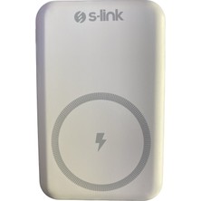 S-Link G103 10000MAH PD20W + Qc3.0 Magsafe 15W Kablosuz Usb+Type-C Taşınabilir Pil Şarj Cihazı Powerbank S-Link