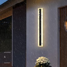 Dolity LED Duvar Monte Işık Fikstürü Dekoratif Lamba Açık Bahçe Backyard Için 60X9X4 cm Sıcak Işık (Yurt Dışından)
