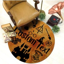 Nesa Decor Yuvarlak Harry Potter Genç Odası Halısı Harry Potter Dekoru Dijital Baskı Canlı Renkler Yıkanabilir