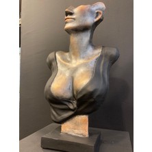 Lizzart Soyut Kadın  Polyester El Boyama
