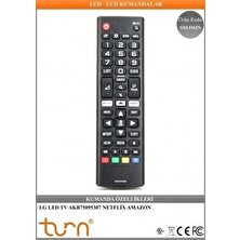 Turn Kumanda Lg LED Tv AKB75095307 Netflix Amazon Tuşlu Kumanda