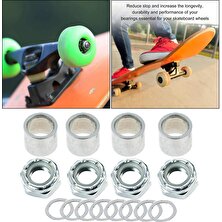 Strade Store Açık Kaykay Kamyon Spacers Vida Somunları Hız Yüzükler Longboard Donanım Gümüş (Yurt Dışından)