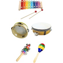 RİTİM SETİ - 5 - ORFF SET - TEF, KSİLOFON, MARAKAS, EL ZİLİ