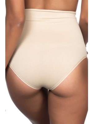 Emay İç Giyim Emay Dikişsiz Çift Kat Brasil Slip Korse 2039 Ten