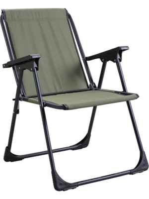 Leva House Katlanır Plastik Kollu Lüks Kamp Sandalyesi