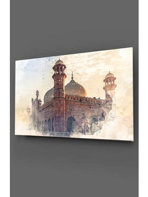 Badshahi Camii Yatay Cam Tablo