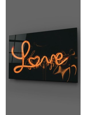 Taulart Love Yani Aşk Cam Tablo