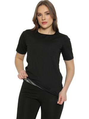 Fit1beden Kadın Sauna Takım Polyester Malzemeden Üretilmiş Termal İç Giyim M Beden