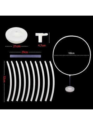 Dolity Sevgililer Günü Düğün Kutlaması Için Circle Balon Kemeri Kiti Plastik (Yurt Dışından)