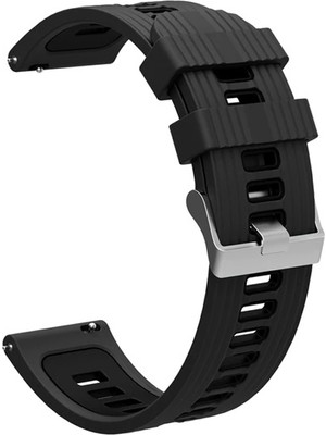 Case Street Fossil Gen 5e FTW4055 Kordon Delikli Çift Renk Şık Tasarım Krd 55  Siyah