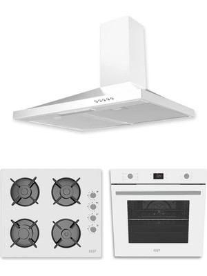 Exep  Basic Beyaz 260 3'lü Ankastre Set (ED400-EO320-EF260)