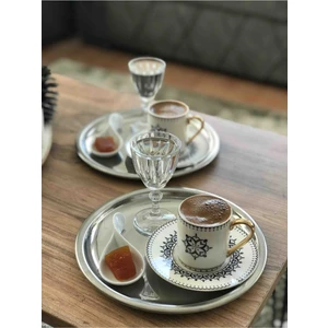 Ayz Home 2'li Yuvarlak Çelik Sunum Tepsisi