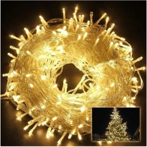 Led Günışığı Renk Pirinç Ip Ağaç Süsleme Işıkları 10 Metre 100 Ampullü