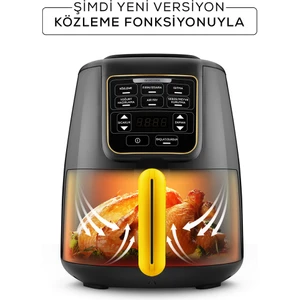 Air Pro Cook Köz XL Airfryer Black Gold 4 Kişilik