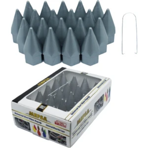 DK Motors Sivri Bijon Kapağı - Gri Bijon Kapağı - Jant Bijon Kapağı - Bijon Kapağı - Araba Bijon Sivri 17MM