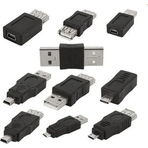 10PCS Otg 5 Pin Mini Değiştirici Adaptör Dönüştürücü USB Erkek - Kadın Mikro USB