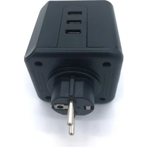 3xsoket - 3xusb Isıya Dayanıklı Termal Akım Korumalı Priz