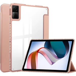 xPhone Store Xiaomi Redmi Pad Için 10.6 3 Katlı Açık Arka Kapak Deri Akıllı Tablet Kılıf (Gül Altın) (Yurt Dışından)