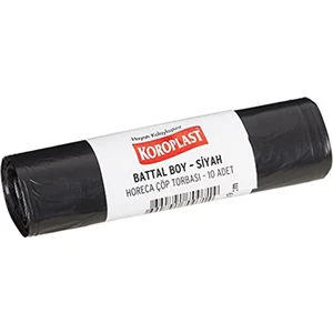 Horeca Battal Boy Siyah Çöp Torbası (20 x 10 Adet)