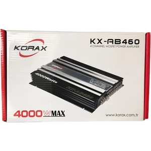 KX-AB460 Max 4000W 4 Kanal Oto Amfi