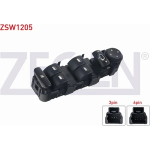 Peugeot 307 - 807 - C5 - C8 2000- Ayna Ayar ve Cam Açma Anahtarı Grup 9 Pin 6554.HP