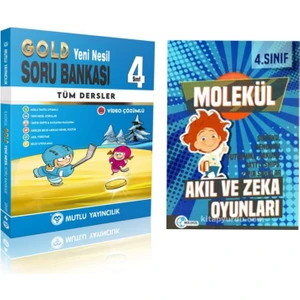 Mutlu Yayıncılık 4. Sınıf Tüm Dersler Gold Soru Bankası - Akıl Zeka Kitabı