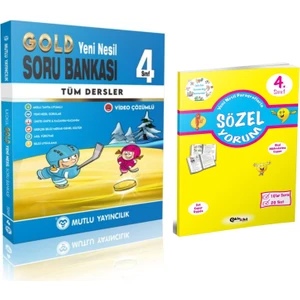 Mutlu Yayıncılık 4. Sınıf Tüm Dersler Gold Soru Bankası - Sözel Yorum Kitabı