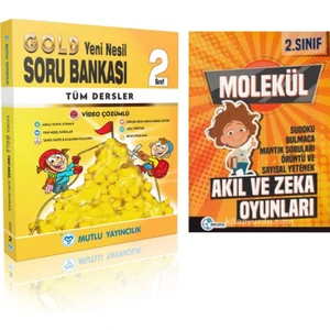 Mutlu Yayıncılık 2. Sınıf Tüm Dersler Gold Soru Bankası - Akıl Zeka Kitabı
