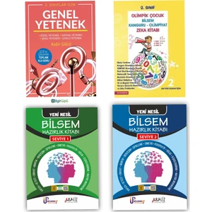 Tudem Yayınları 2. Sınıf Bilsem Hazırlık Seti Ful Set Kazandıran Set 4 Kitap