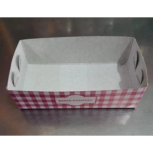 Selanikli Ticaret Kumpir Kutusu PK:100 Lü Takribi Boy 15 Cm *en 9 Cm* Derinlik 4 Cm