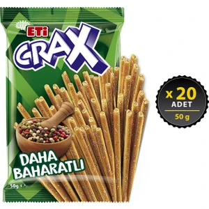 Crax Baharatlı Çubuk Kraker 50 g x 20 Adet