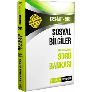 Pegem Akademi Yayıncılık 2023 KPSS ÖABT Sosyal Bilgiler Soru Bankası