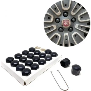 STS Oto Aksesuar Düz Bijon Kapağı Sökme Aparatlı 20 Li Set Siyah 17 mm